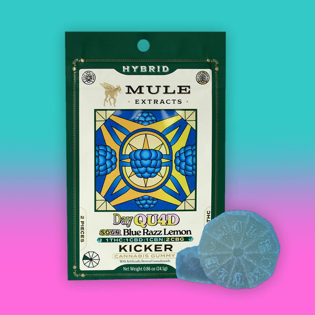 Mule Extracts | Sour Blue Razz Lemon 1:1:1:2 (THC:CBD:CBN:CBG) (H