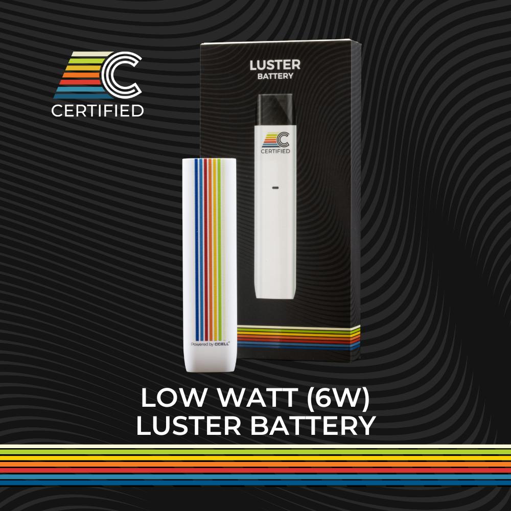 Luster Battery (Low Watt) - White | Portable Vaporizer Battery