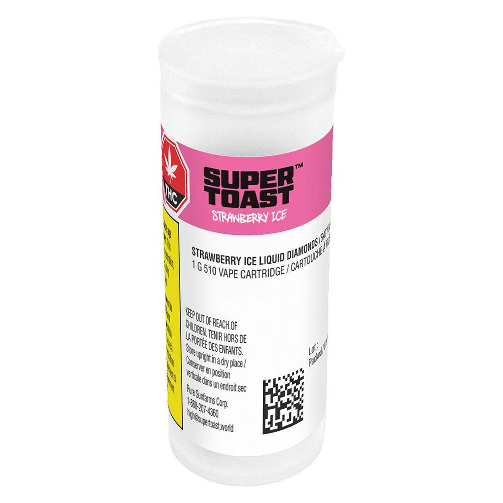 Super toast - strawberry ice liquid diamonds 510 thread cartridge