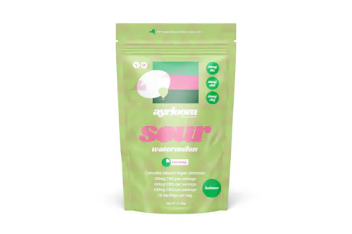Ayrloom | Sour Watermelon | 1:1:1 | 10MG THC : 10MG CBD : 10MG CBG 10 Pack-1