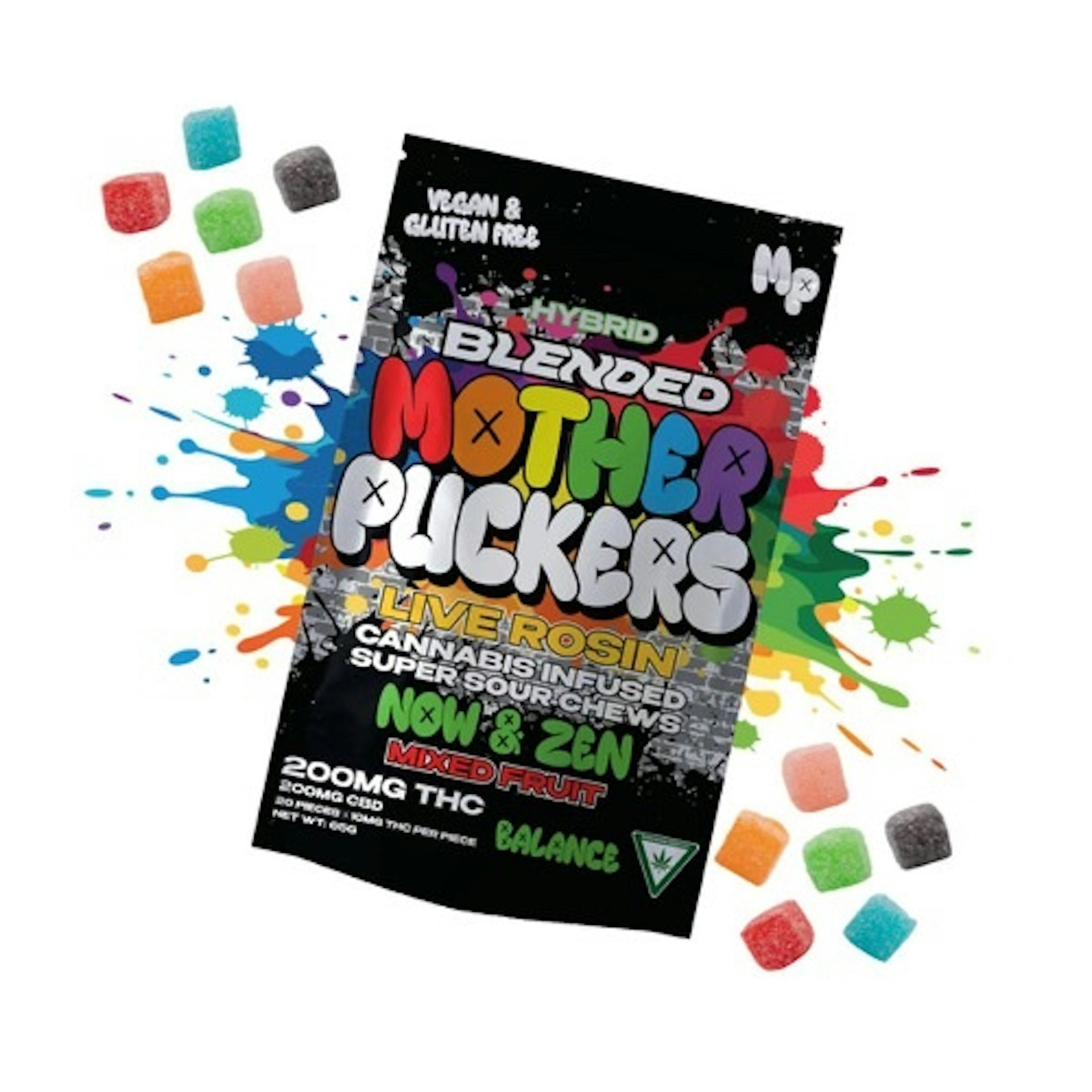 Mother Puckers - (H) Now And Zen Mixed Fruit 200mg Rosin Chews