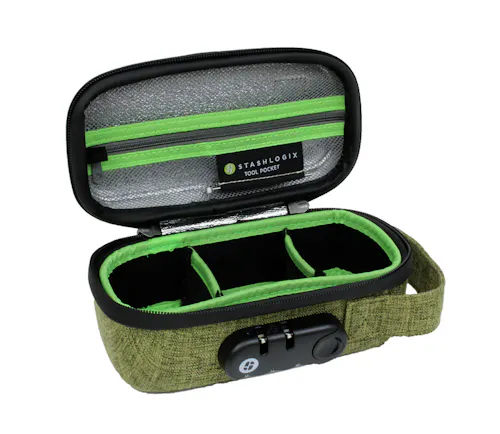 Stashlogix | Silverton | Odor-Proof Case | Small | Green-active
