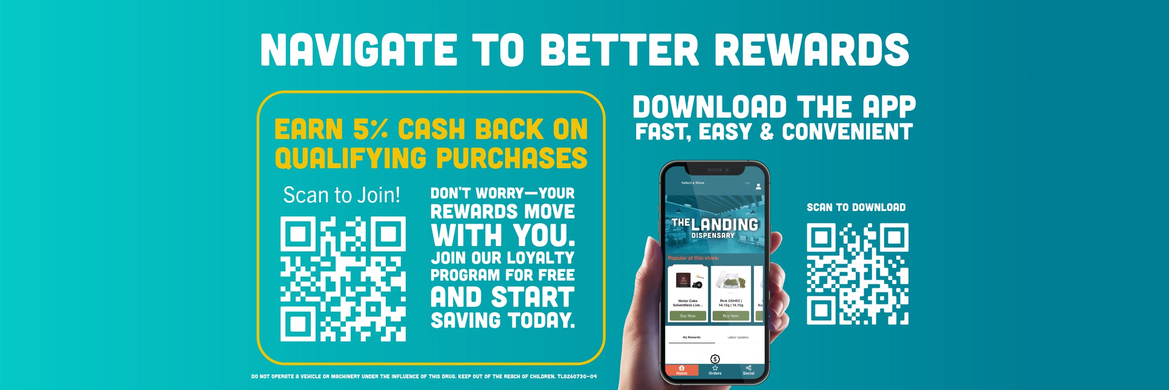 Join The Landing Loyalty Rewards Program & Download Our App