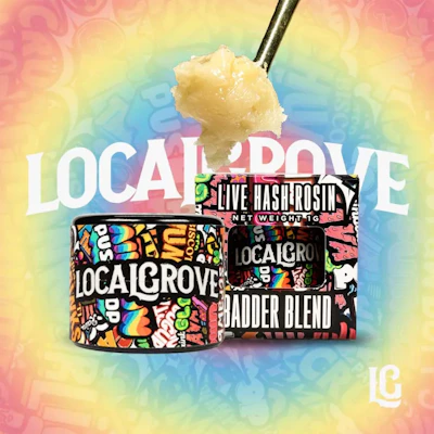 Local Grove - 1g Live Rosin - Rainbow Push Pop + Pomelo Punch