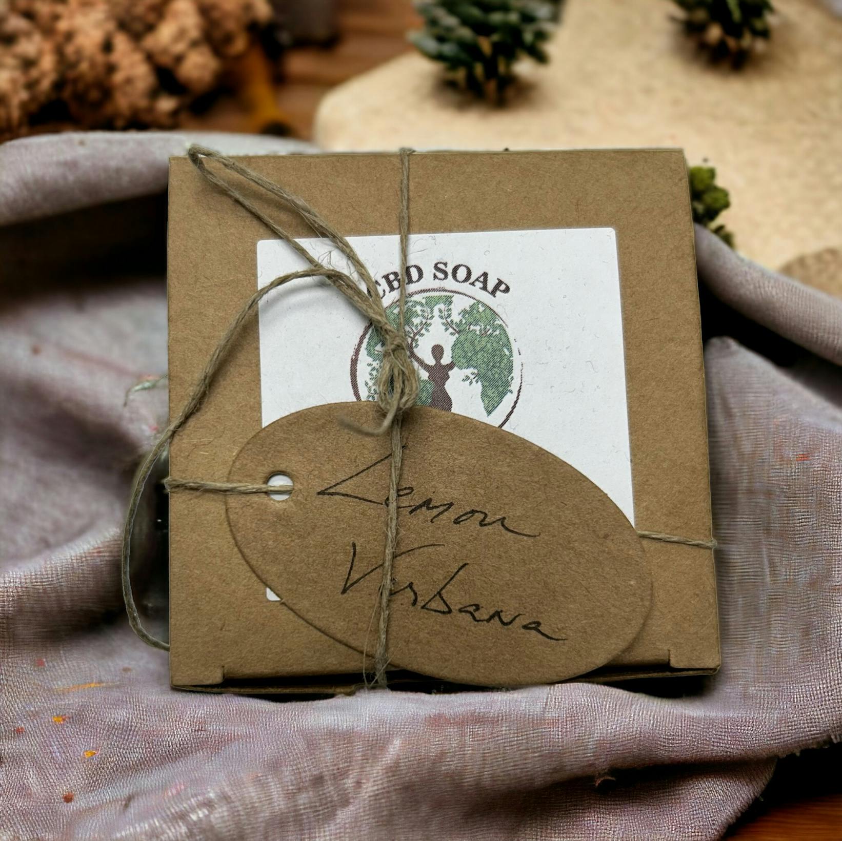  HER MANY VOICES - HANDMADE CBD SOAPS - LEMON VERBENA - 50MG