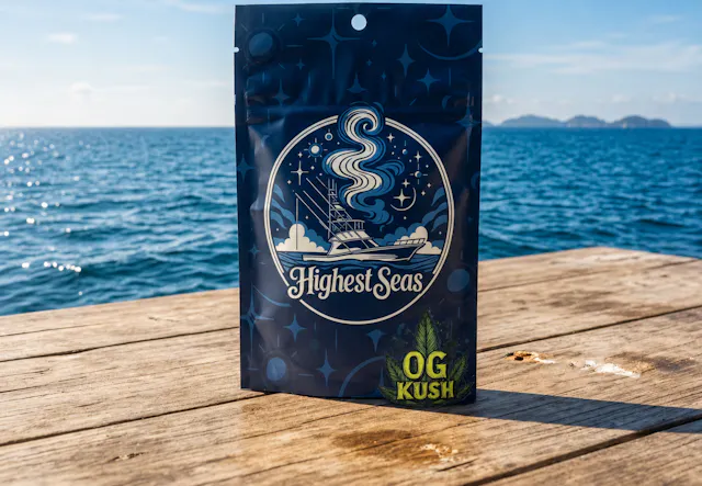 Highest Seas Distillate Disposable SFV OG Kush 1g (sativa, disposables)