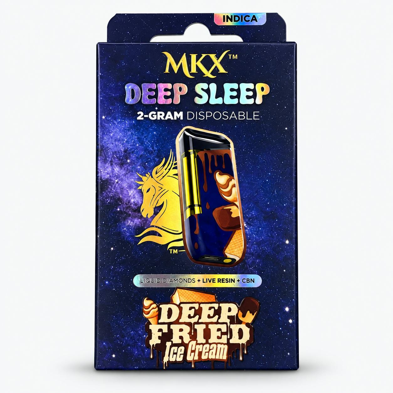 MKX - 2g Live Resin Disposable - Deep Fried Ice Cream (Deep Sleep)