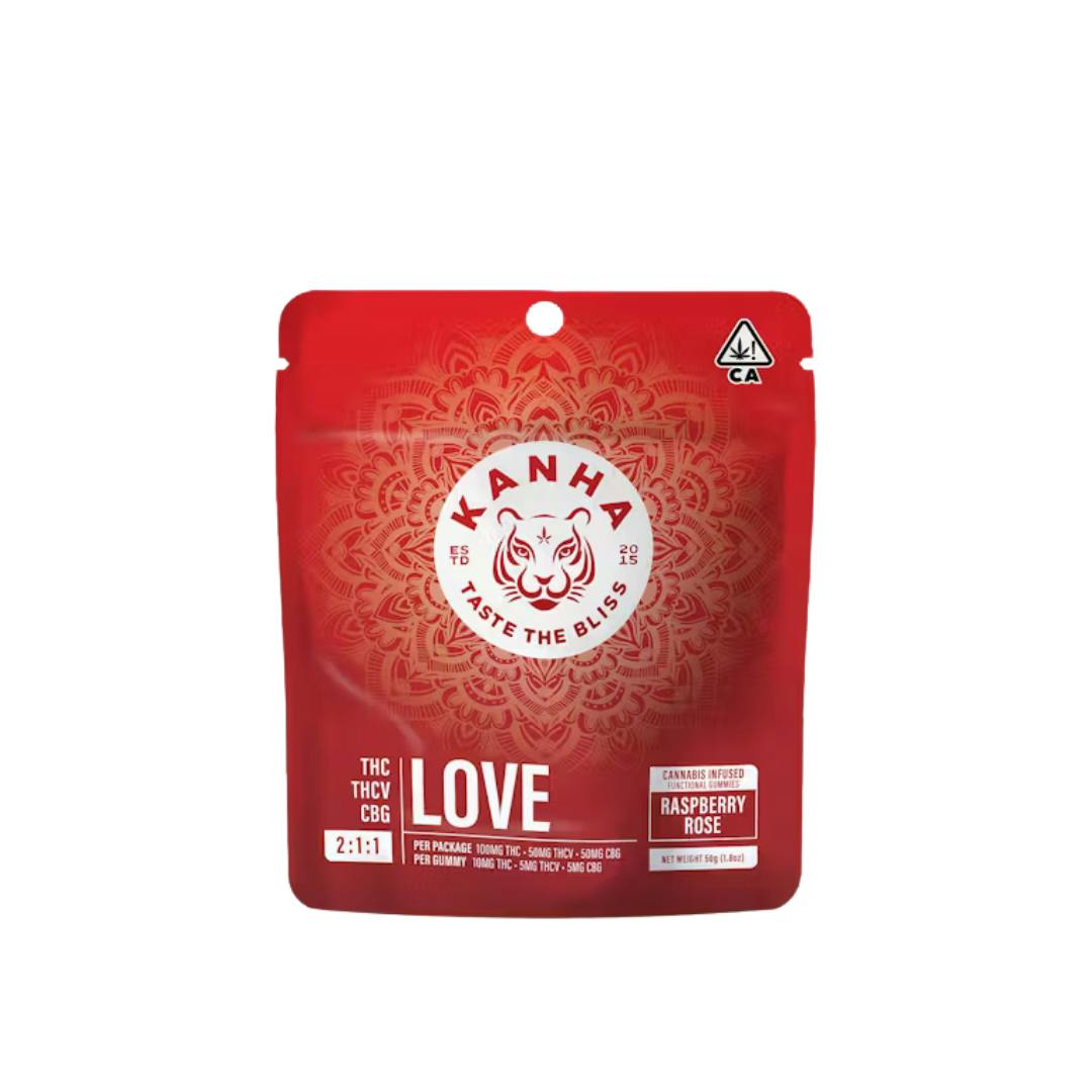 LOVE RASPBERRY ROSE FX NANO GUMMIES (2:1:1 THC:THCv:CBG)