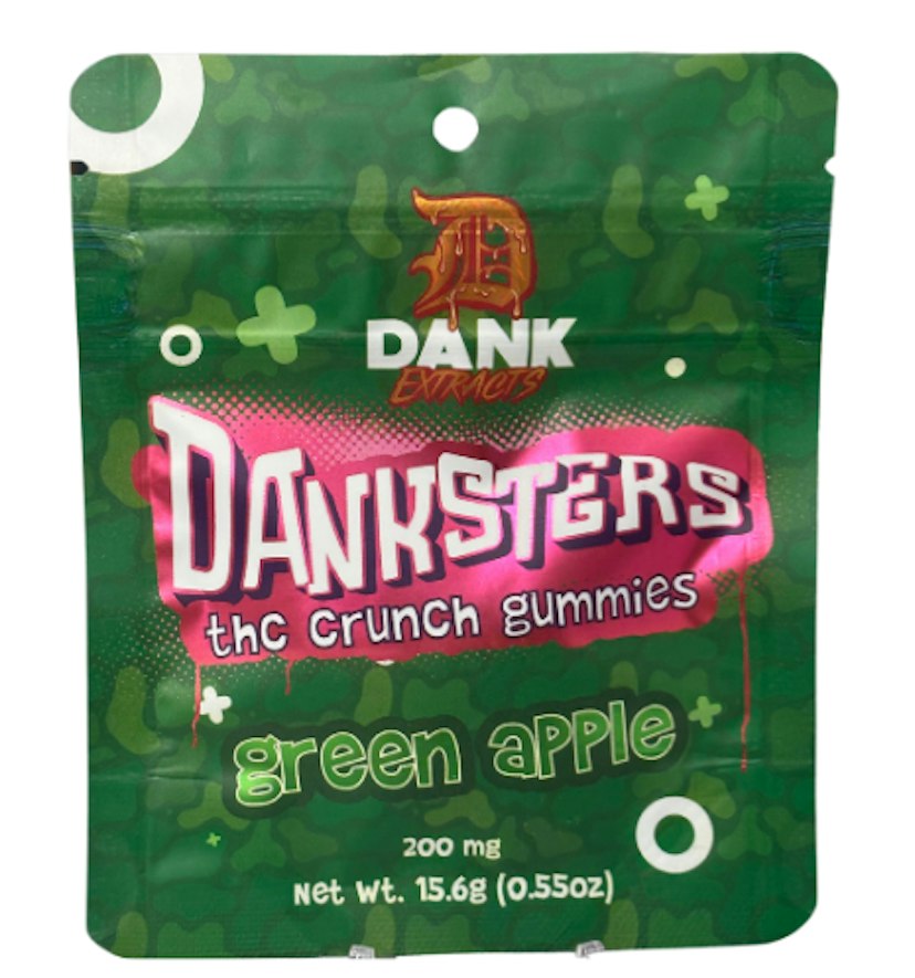 Dank Extracts - Green Apple THC Crunch 200mg
