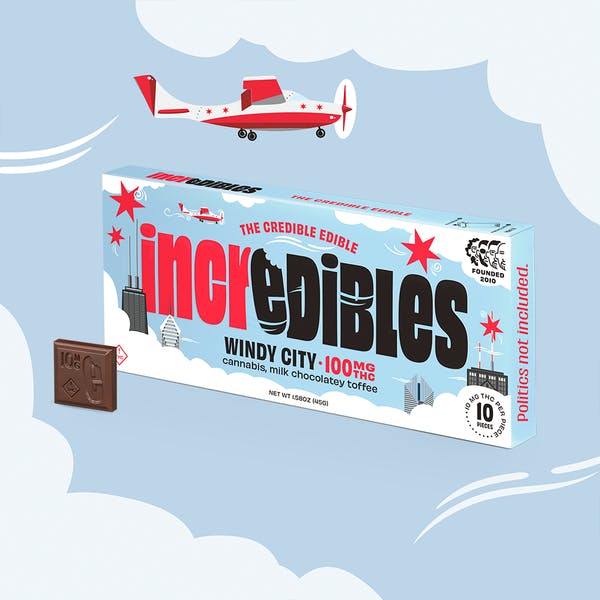 Product Windy City Bar  | Chocolate  | 10 pack | 100mg THC