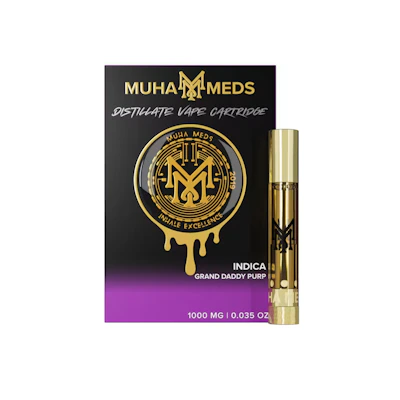 Muha Meds - 1g Cart - Grand Daddy Purp - CARTRIDGES by Muha Meds at King of Budz