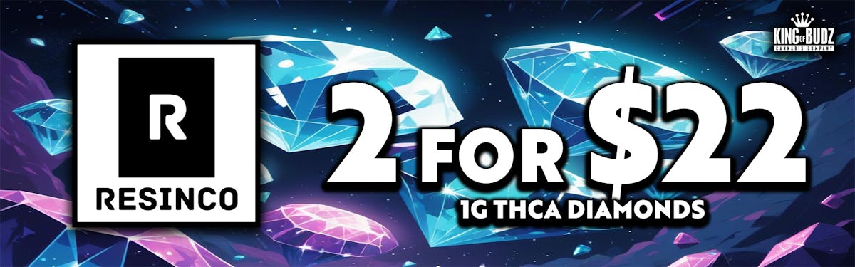 Resinco 1g THCA Diamonds 2/$22