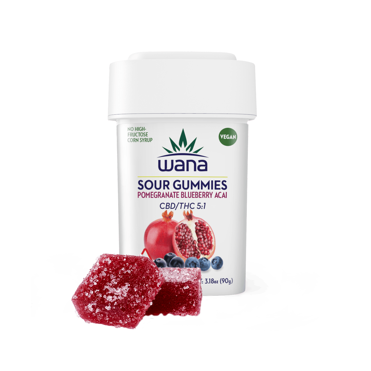 Product Pomegranate Blueberry Acai | 5:1 CBD/THC Gummies 20pk