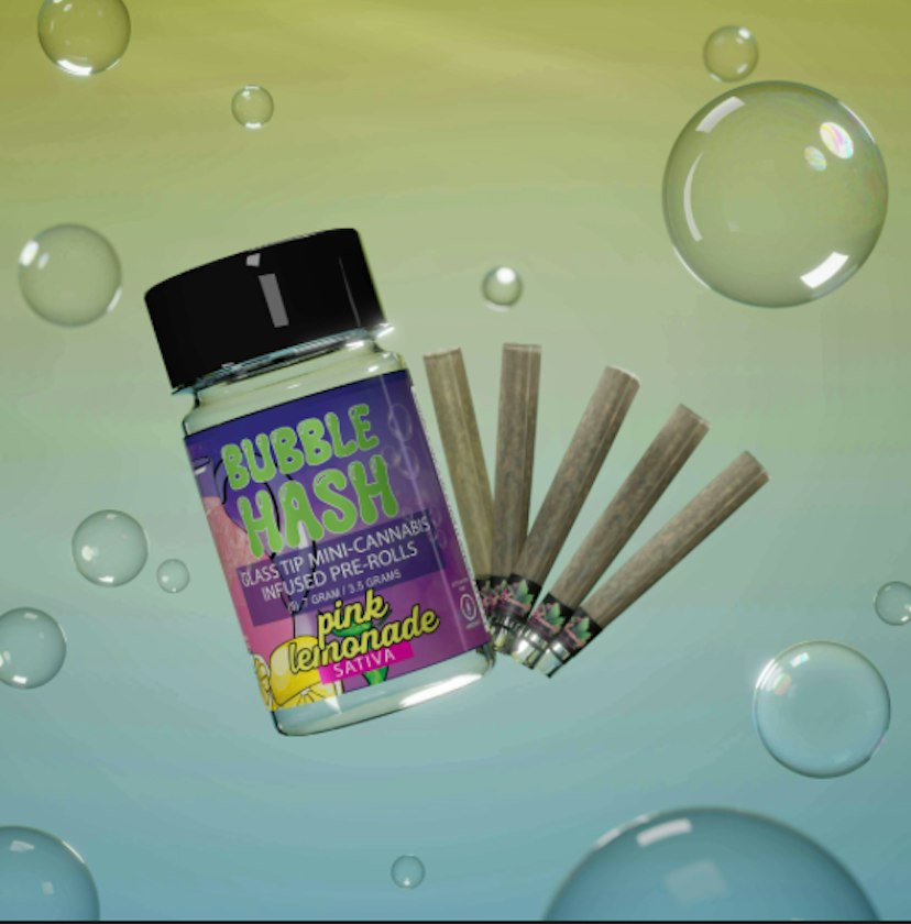 Amnesia | 5-Pack Bubble Hash Infused Pre-rolls | Pink Lemonade