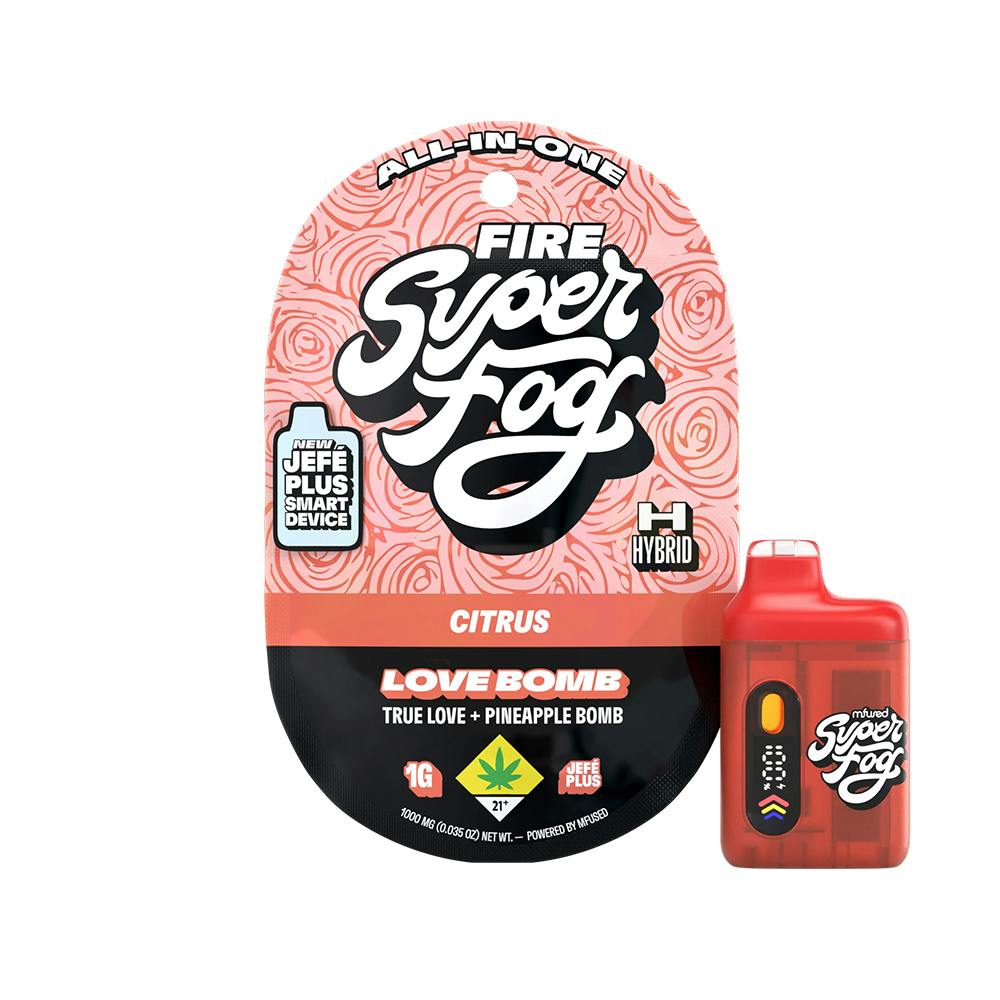 Mfused Superfog Love Bomb 2g Fire JefeXL Plus Vape