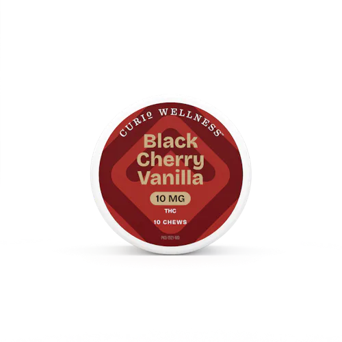 Curio 10mg Black Cherry Vanilla Chews /100mg-1