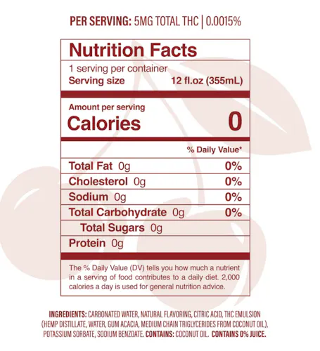 Hi5 Black Cherry Seltzer 12oz ~5mg 4pk (~20mg)-2