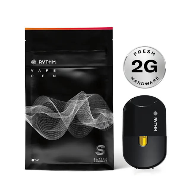 Rythm Live Resin Disposable White Durban 2g (sativa, disposables)