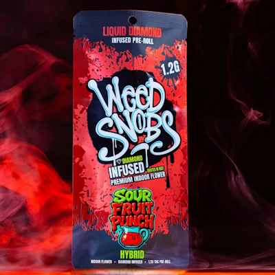 Weed Snobs - 1.2g Liquid Diamond Infused Preroll - Sour Fruit Punch