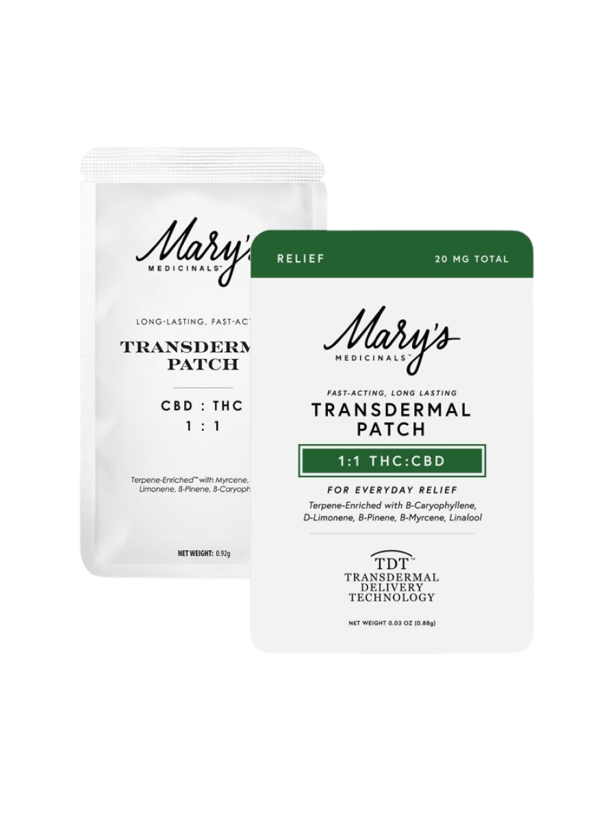 Mary's Medicinals - 10mgCBD:10mgTHC Patch - Relief