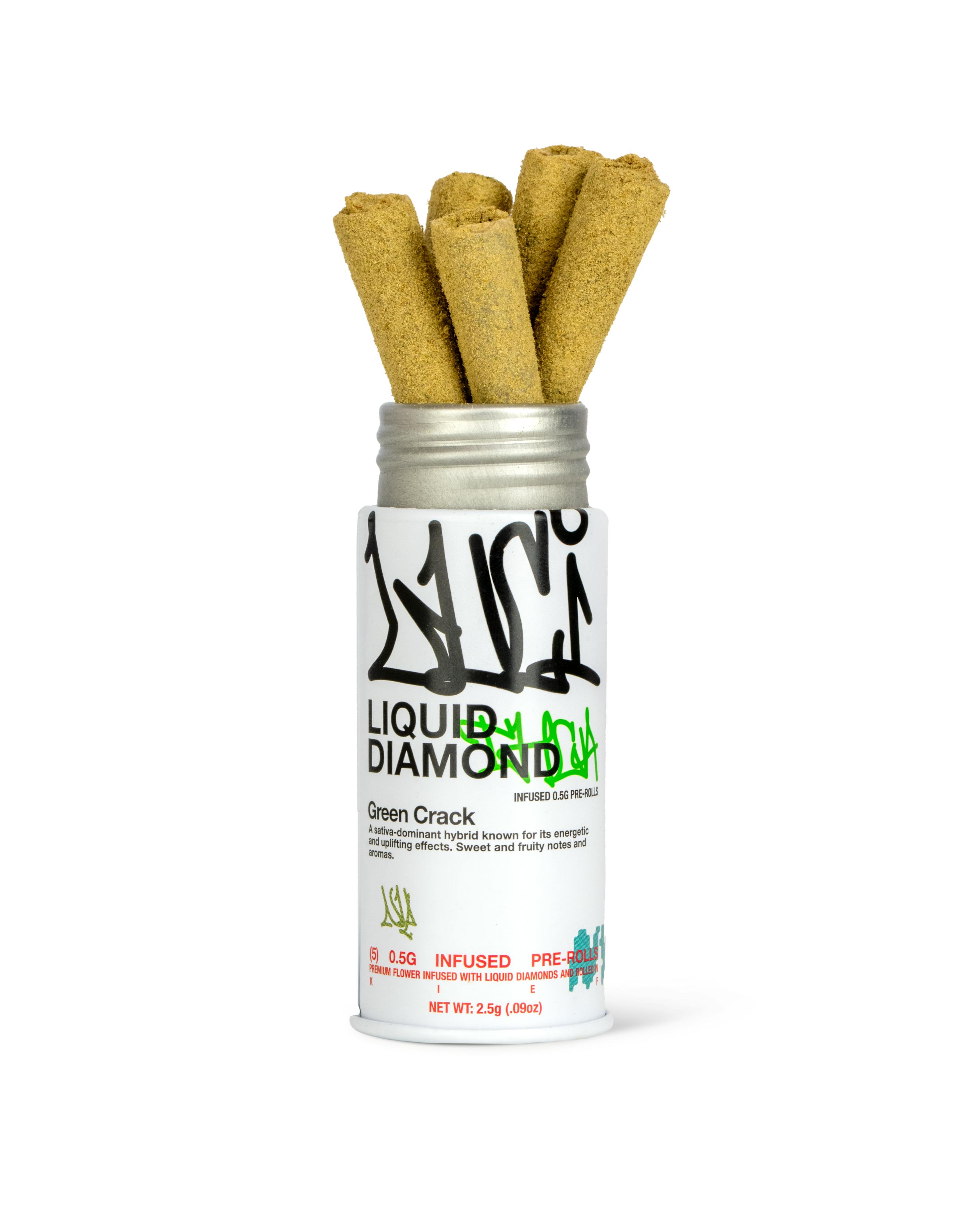 Shop Luci Liquid Diamond GREEN CRACK | 5-Pack in New York | Gotham