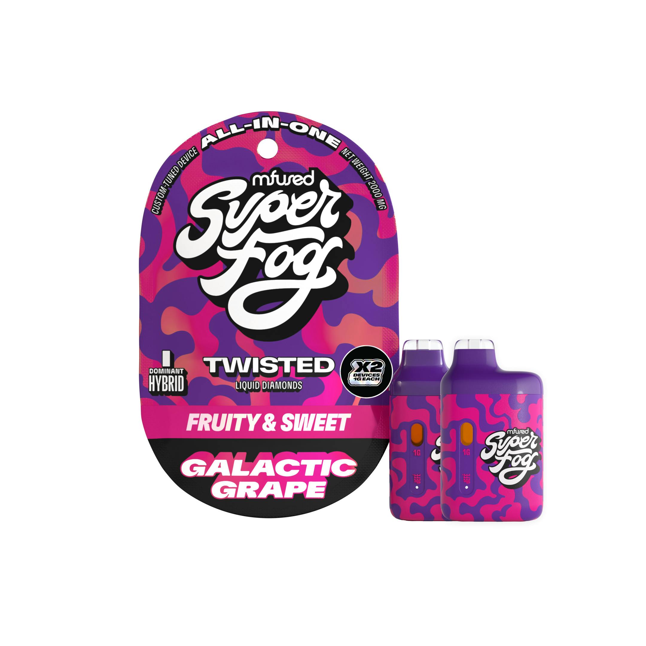Super Fog Twisted Galactic Grape Vape