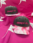 Charcoal Pink Watercolor Bill Dad Hat