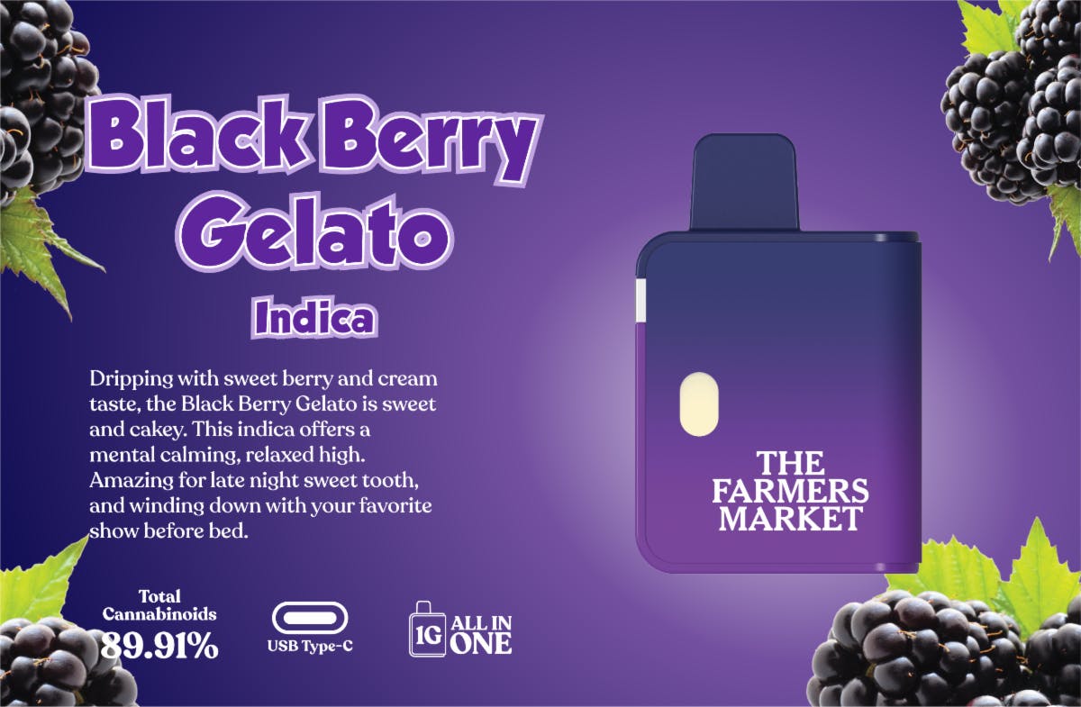 The Farmers Market Blackberry Gelato