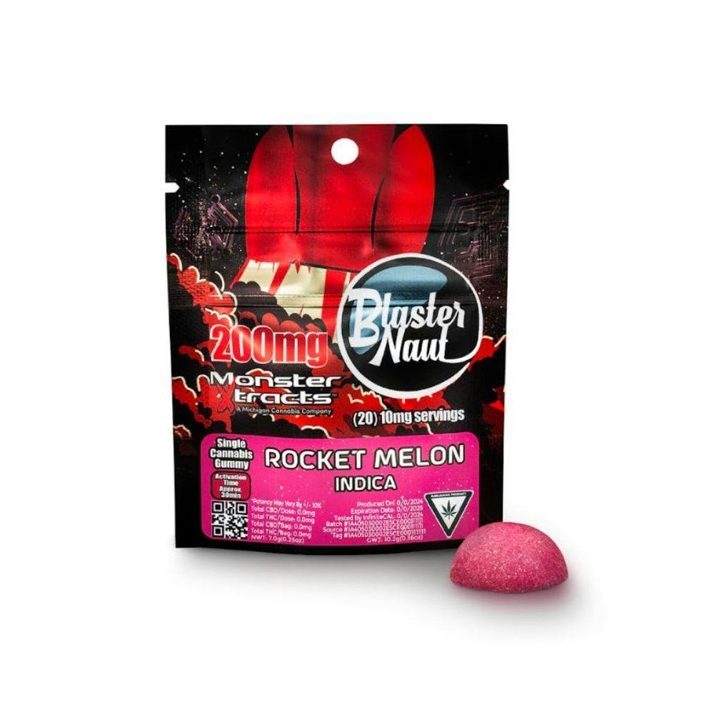 Product: MONSTER XTRACTS | BLASTER NAUT | ROCKET MELON | 200MG | INDICA