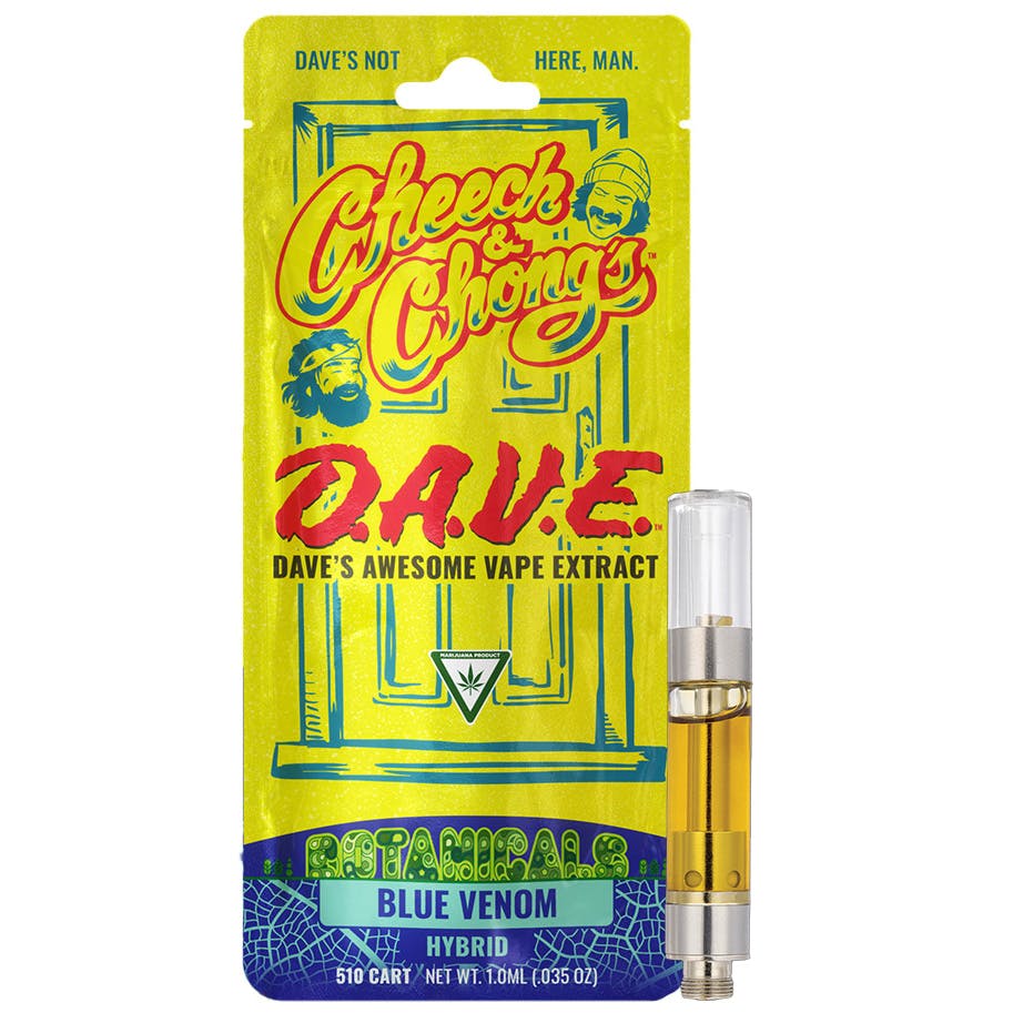 Cheech & Chongs D.A.V.E. Blue Venom Vape Cartridge Rec