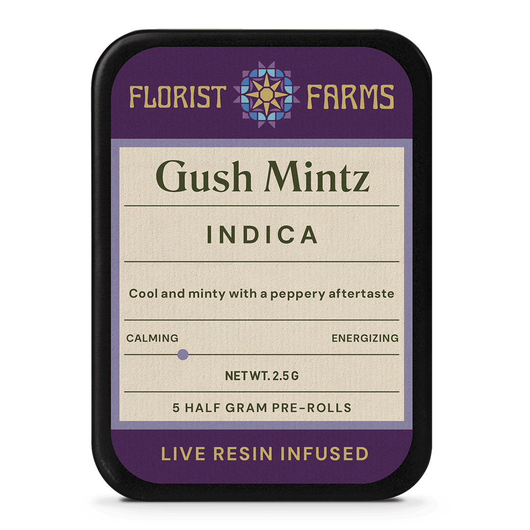 Pre-Roll | Florist Farms | Gush Mintz | Live Resin | 5pk | 2.5g