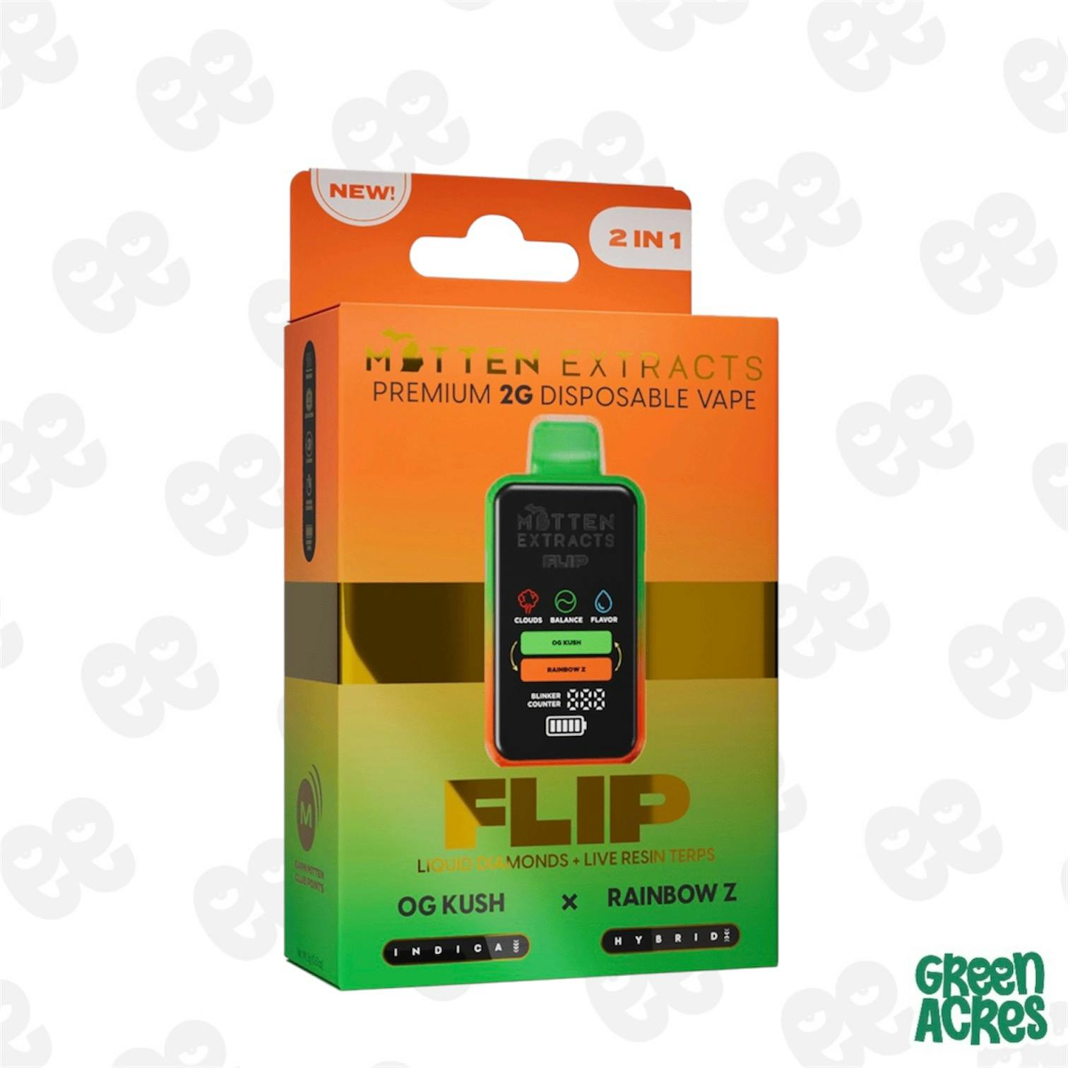 dual flavor vape pen Turnt Up 2 Gram THCA Vape Dual Flavor