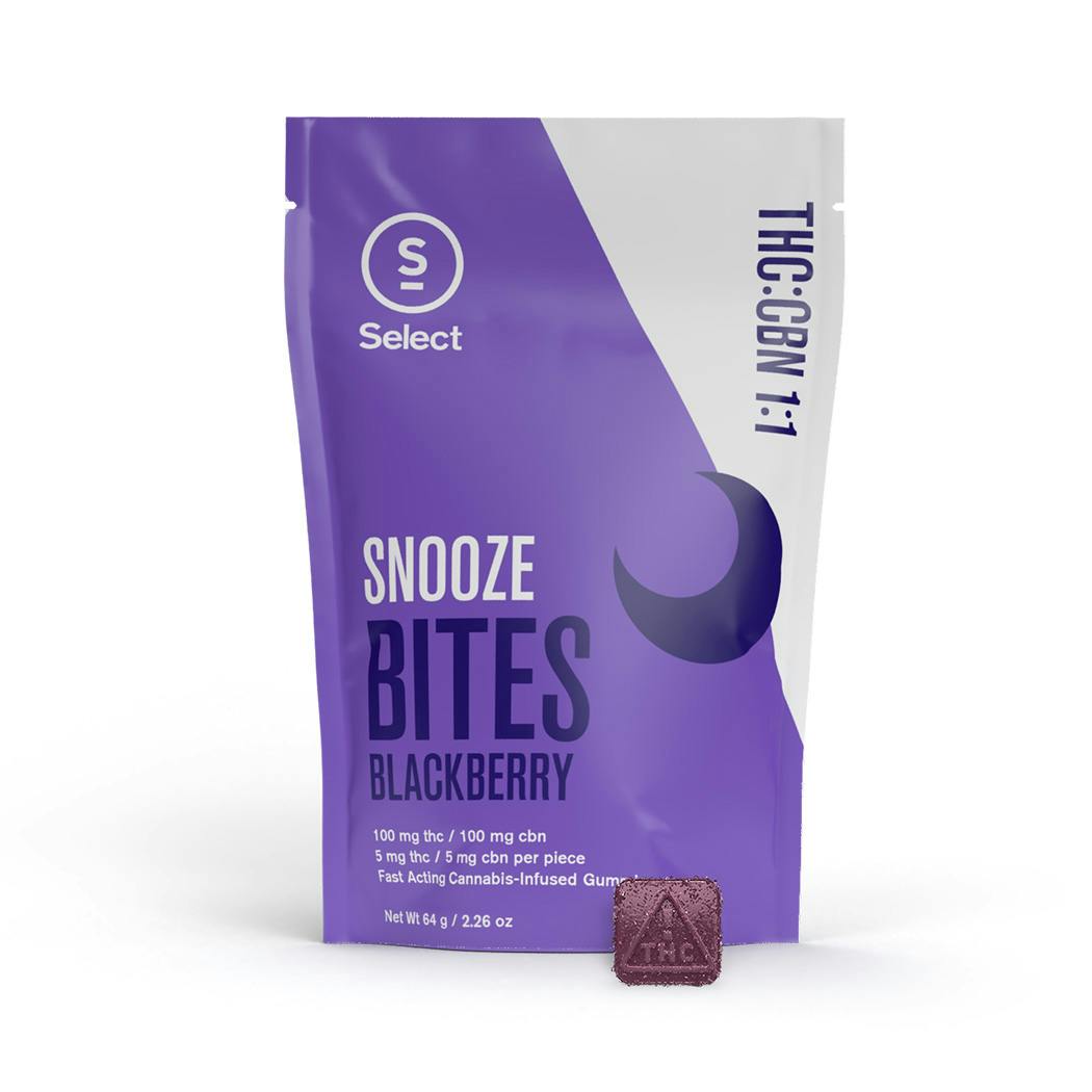 Blackberry Snooze Bites | 1:1 THC:CBN | 100mg 20pk | Curaleaf