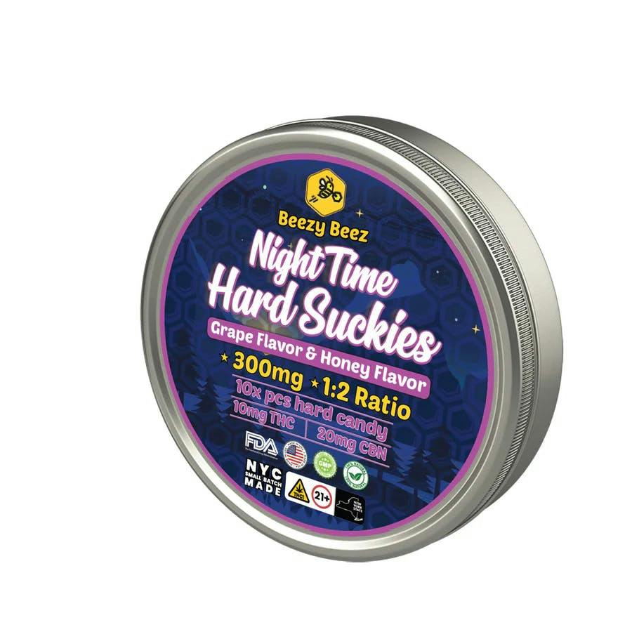 Beezy Beez Edible Gummies Nighttime Hard Suckies 1:2 THC:CBN
