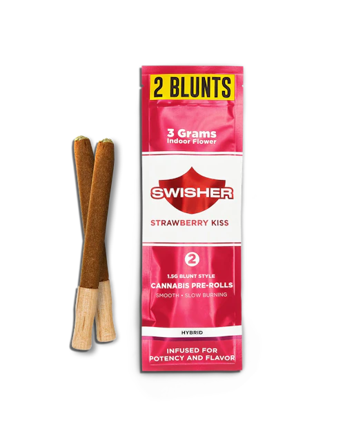 Swisher - 2-Pack 1.5g Infused Blunts - Strawberry Kiss (H)