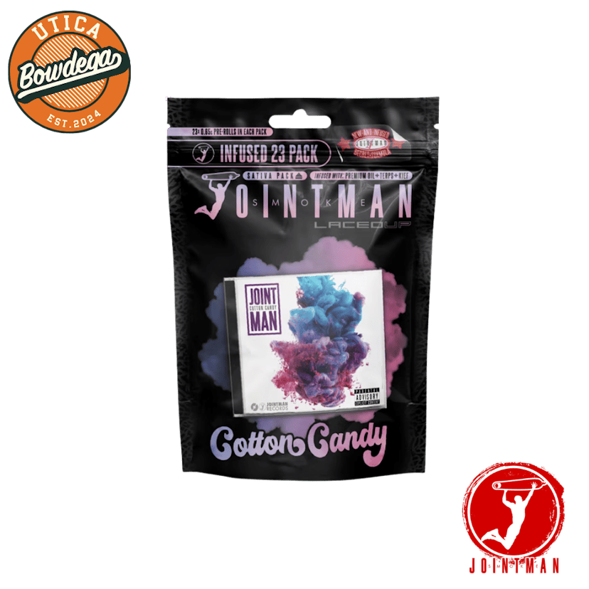 Jointman | 23 x 0.65g Infused Pre-Roll Pack | Cotton Candy