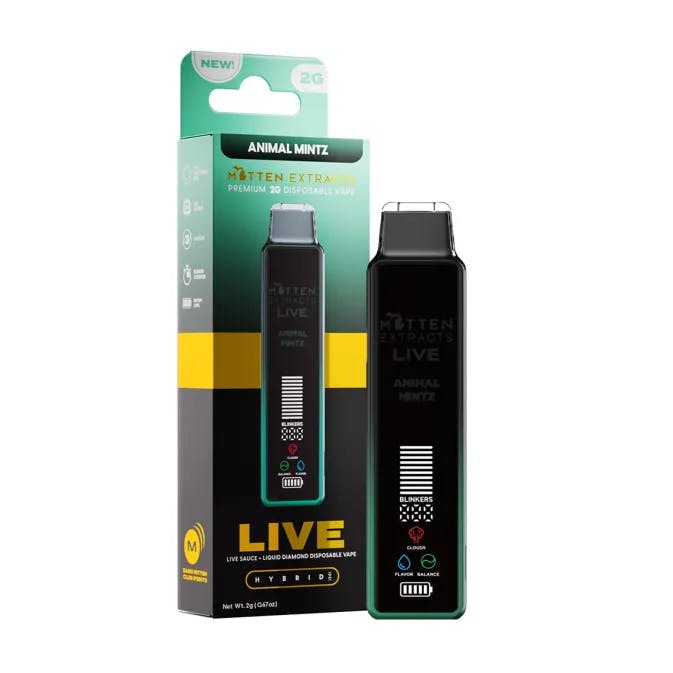 Mitten Extracts - 2g Live Sauce Disposable - Animal Mintz (H)