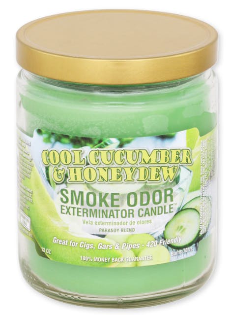 Product Smoke Odor Eliminating Candle 13oz COOL CUCUMBER AND HONEYDEW
