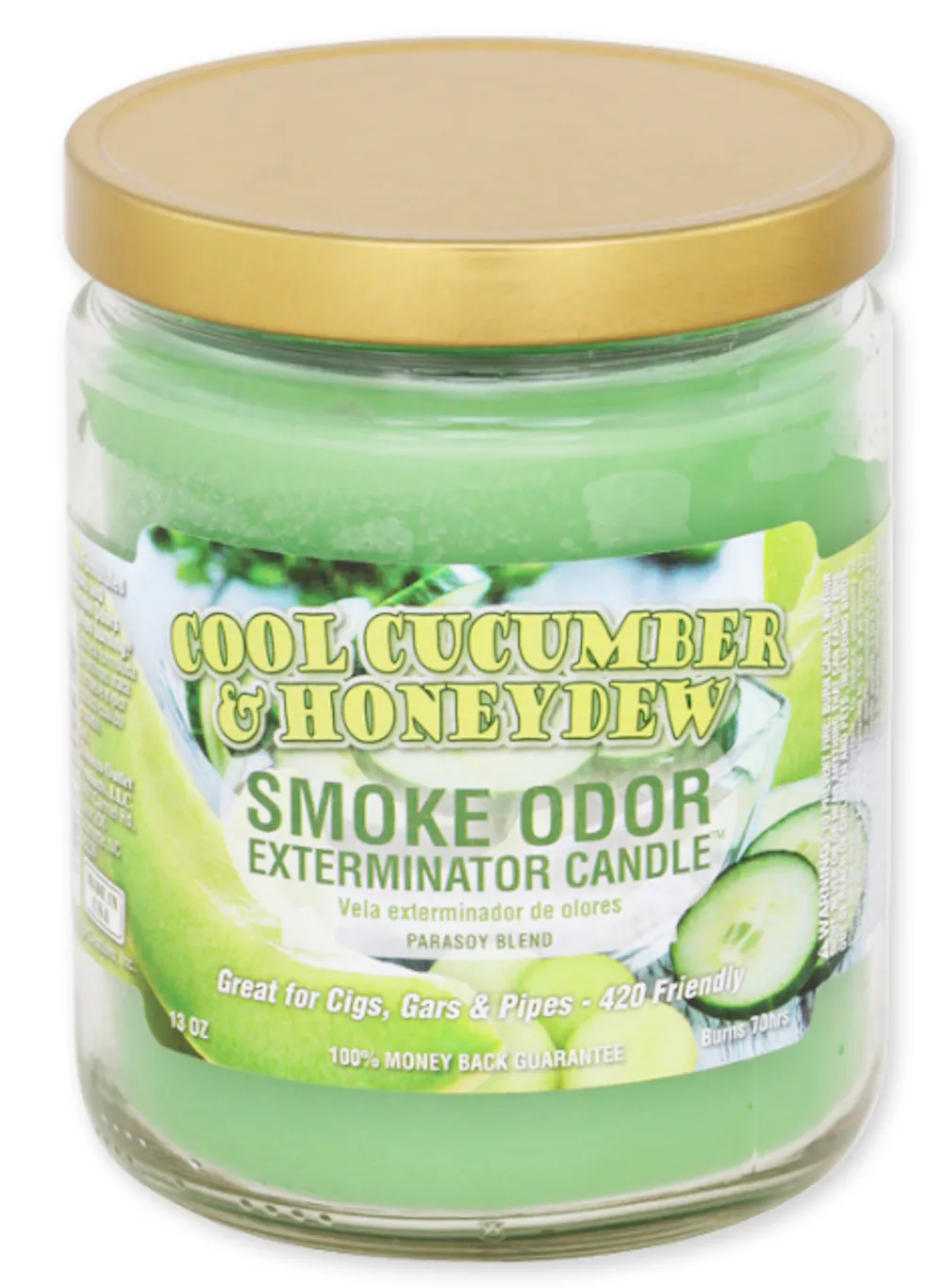 Product Smoke Odor Eliminating Candle 13oz COOL CUCUMBER AND HONEYDEW