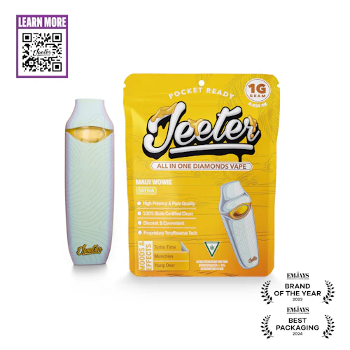 Maui Wowie Jeeter All In One Diamonds Disposable | Pocket Ready | 1g | Sativa