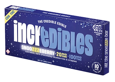 Product GTI Incredibles Chocolate - Snoozzzeberry 5:1 THC:CBN (100mg:20mg)