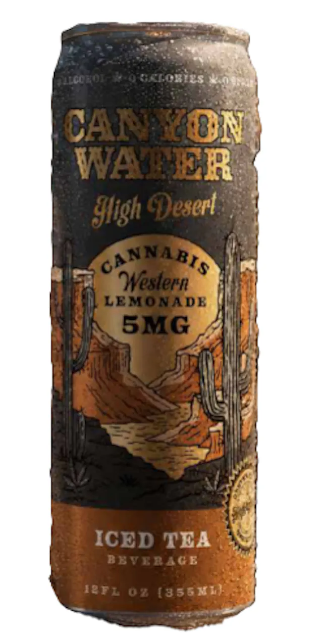Canyon Water Western Lemonade Iced Tea 5mg/12oz (hybrid, drinks, 0.28g)