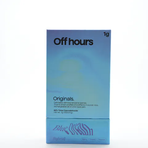 Off hours Blue Dream AIO Vapes 1g by Off Hours, available at Purple Buds Dispensary in Jackson Heights, Queens