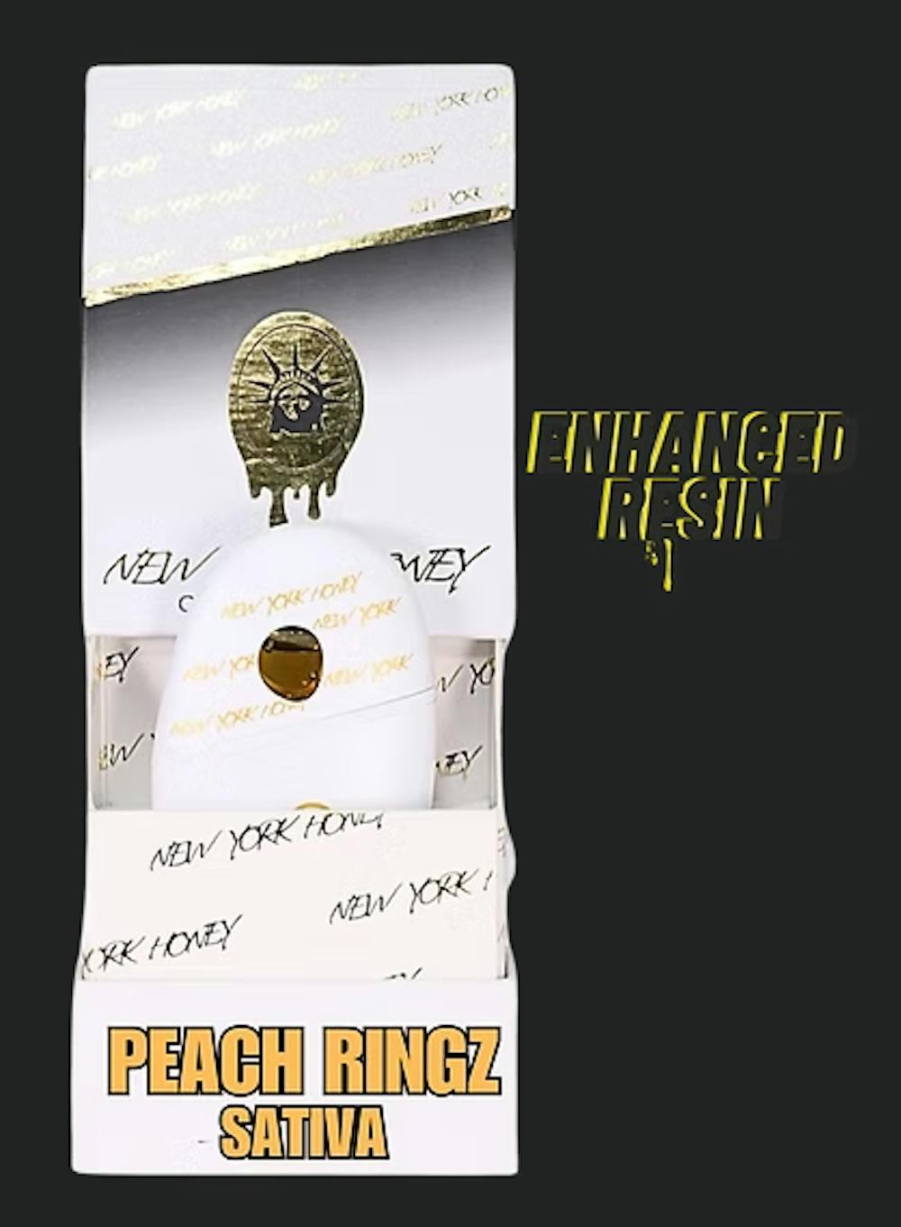 Product Disposable Enhanced Resin Stone | Peach Ringz (S) New York Honey