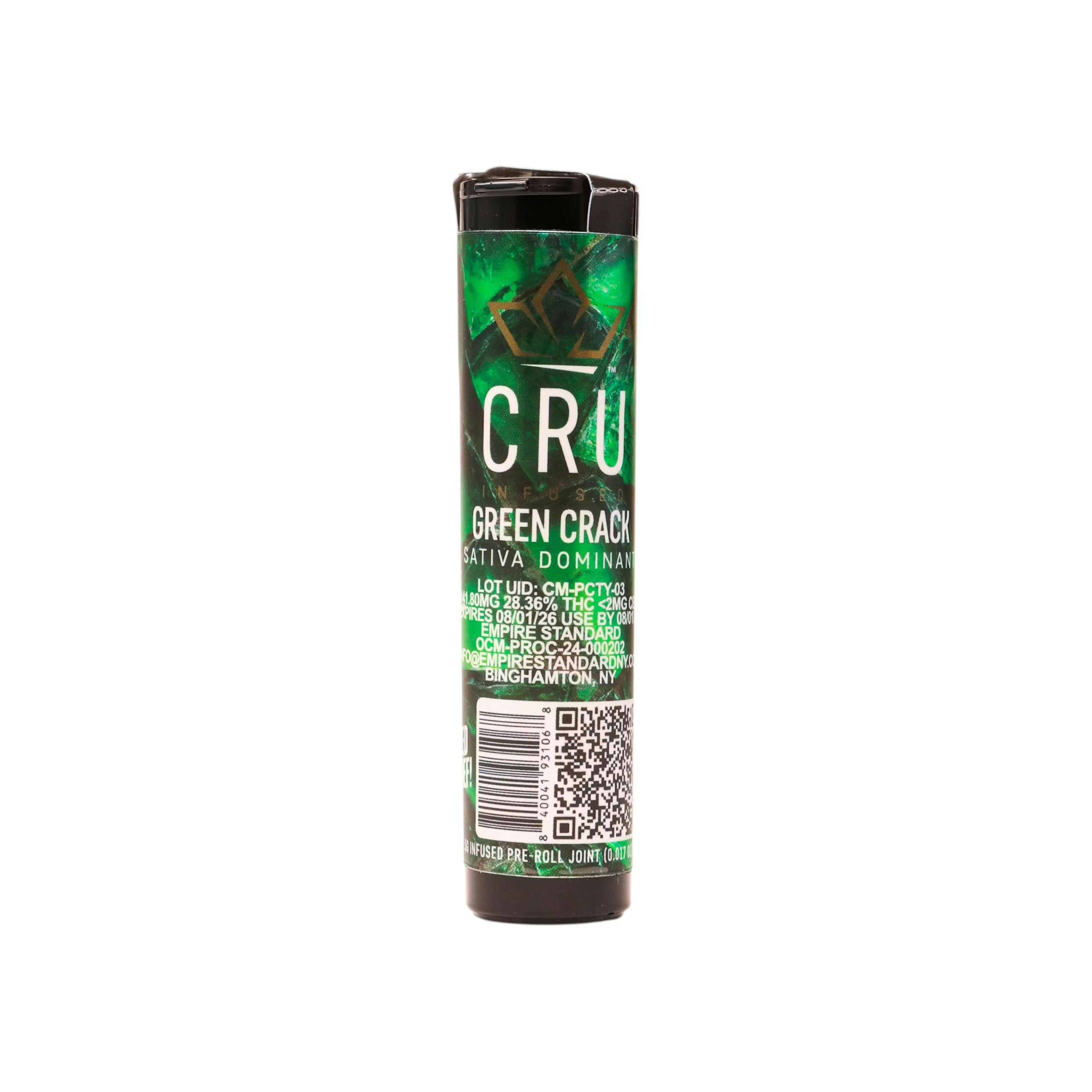CRU Cannabis Green Crack | Infused Single - Strain Stars Cannabis