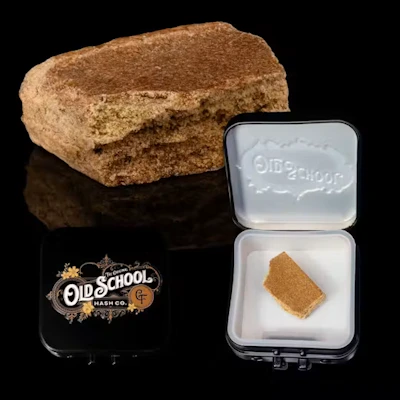 Old School Hash - 1g Brick Hash - Moroccan Cream - CONCENTRATES by Old School Hash Co. at King of Budz