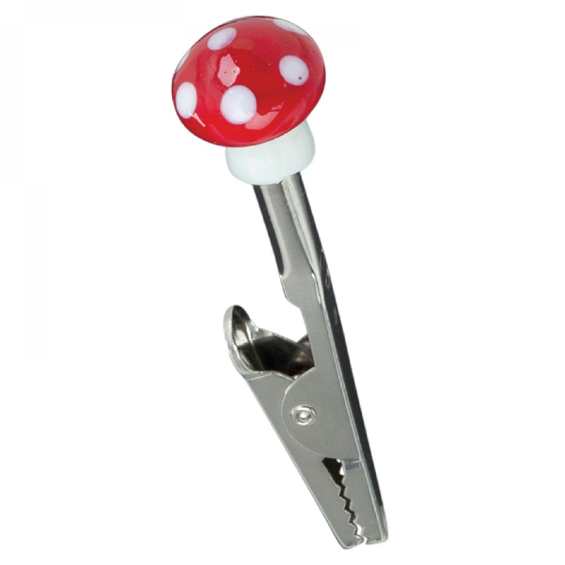 West coast gifts - glass clip - mushroom