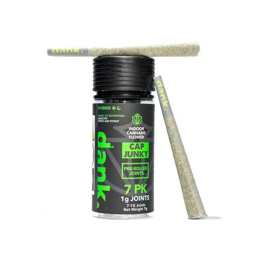 Dank - 7 Pack 1g Prerolls - Cap Junky