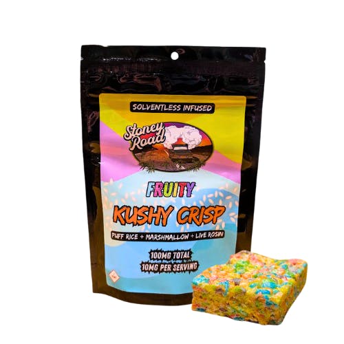 Stoney Road | 100mg Fruity Kushy Crisp | Snack Bar