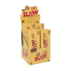 RAW Black Classic | Cones 1 1/4 (20pk)